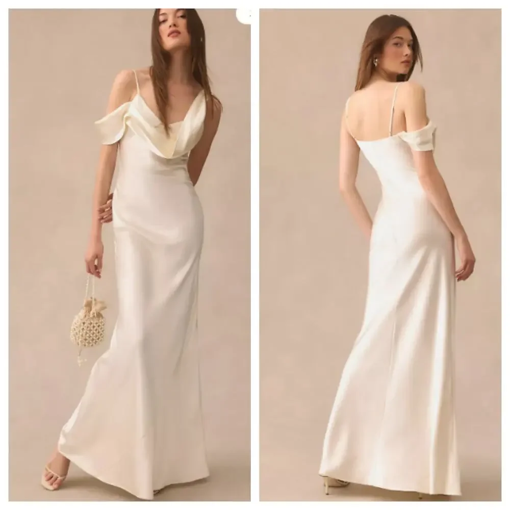 Reformation Ronda Ivory Silk One-Shoulder Maxi Dress 4 - Picture 1 of 8